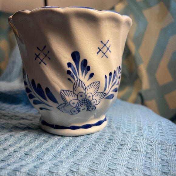 DELFT BLUE AND WHITE 184 HOLLAND PLANTER - Picture 2 of 5